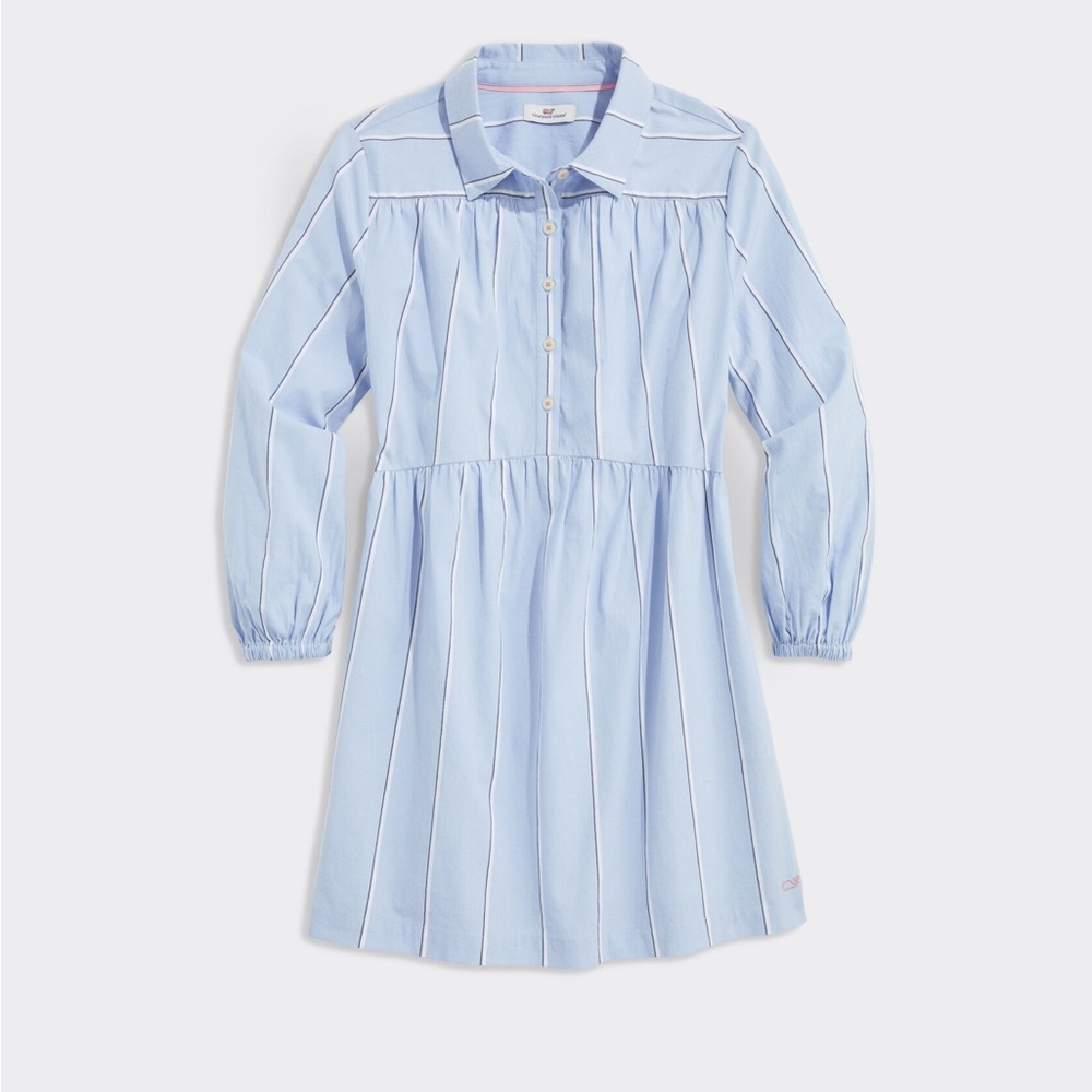 Vineyard Vines Blue and White Striped Girls Dress